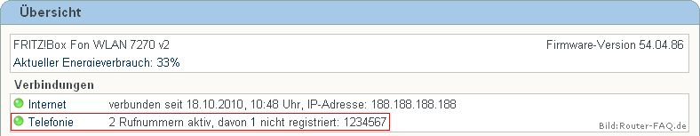 FRITZ!Box: Einrichtung Telefonie Festnetz 04.86 19